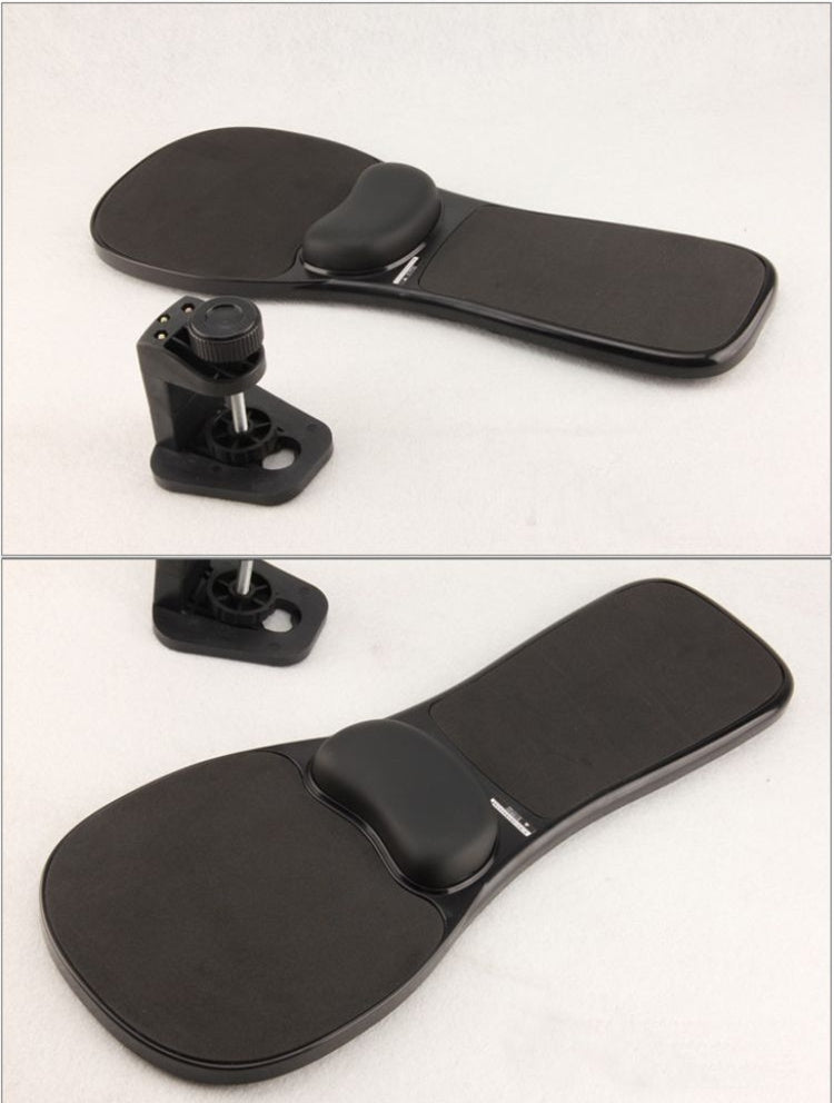 Rotation Computer Desktop Laptop Mouse Tray Elbow Pad Wrist Rest Plate Support Install on Desk and Chair