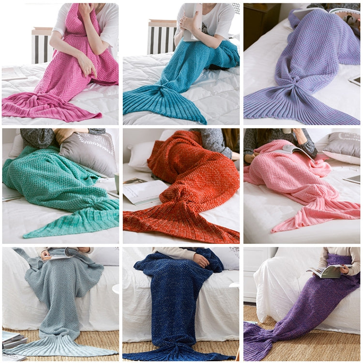 Mermaid Tail Blanket For Adult Super Soft Sleeping Knitted Blankets, 90 X50cm, 140 X70cm