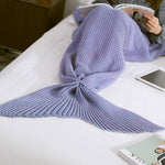 Mermaid Tail Blanket For Adult Super Soft Sleeping Knitted Blankets, 90 X50cm, 140 X70cm