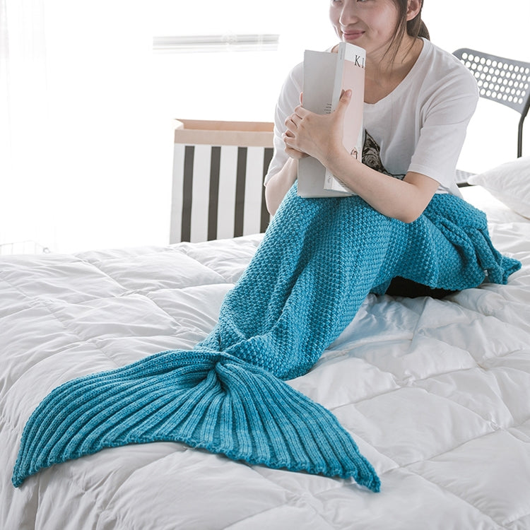 Mermaid Tail Blanket For Adult Super Soft Sleeping Knitted Blankets, 90 X50cm, 140 X70cm