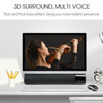 مكبر صوت بلوتوث لاسلكي محمول عالي الطاقة TOPROAD بقوة 10 واط، ستيريو، شريط صوت، TF، FM، USB، مضخم صوت للكمبيوتر والتلفاز والهاتف