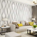 Simple 3D Water Ripple Non-woven Wallpaper Home Decoration Wall Paper