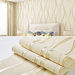 Simple 3D Water Ripple Non-woven Wallpaper Home Decoration Wall Paper