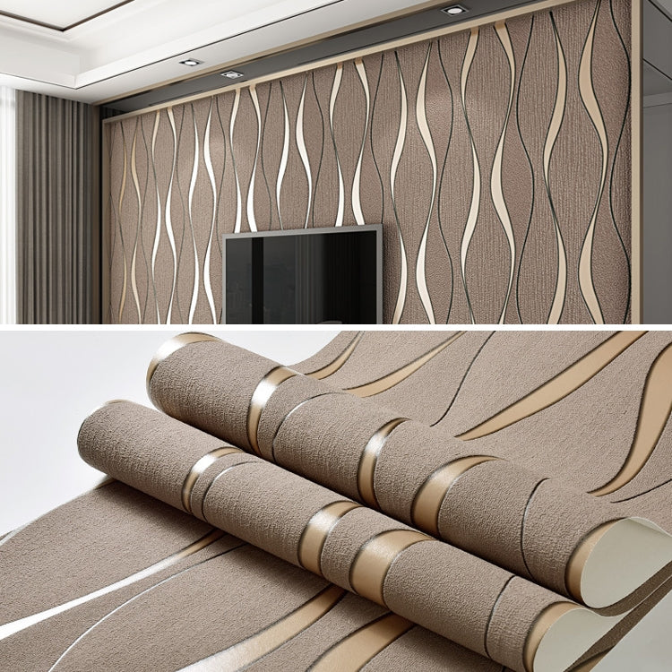 Simple 3D Water Ripple Non-woven Wallpaper Home Decoration Wall Paper
