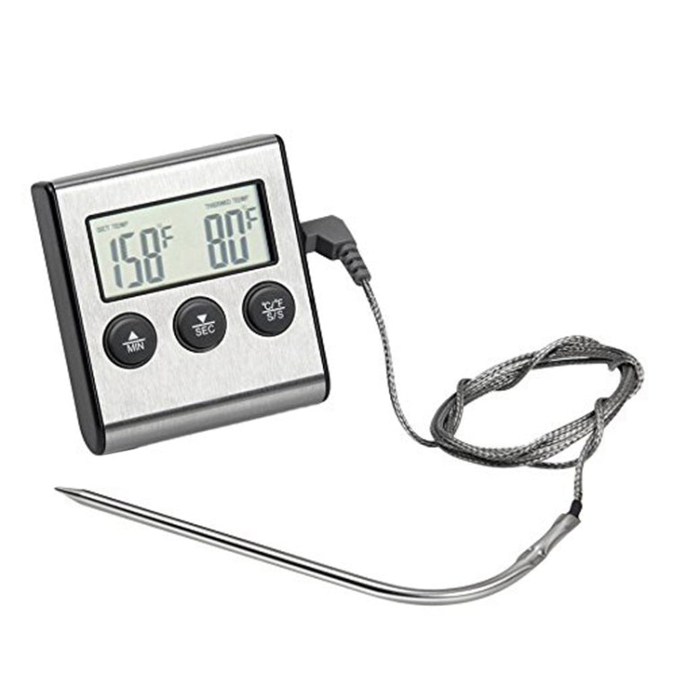 Digital Oven Thermometer Kitchen Food Cooking Meat BBQ Probe Thermometer Timer Water Milk Temperature Cooking Tools, Digital Oven Thermometer