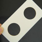 50 PCS / 3 Sets 40mm Diameter Coin Protector Square Coin Collection Paper Clip, Paper Clip