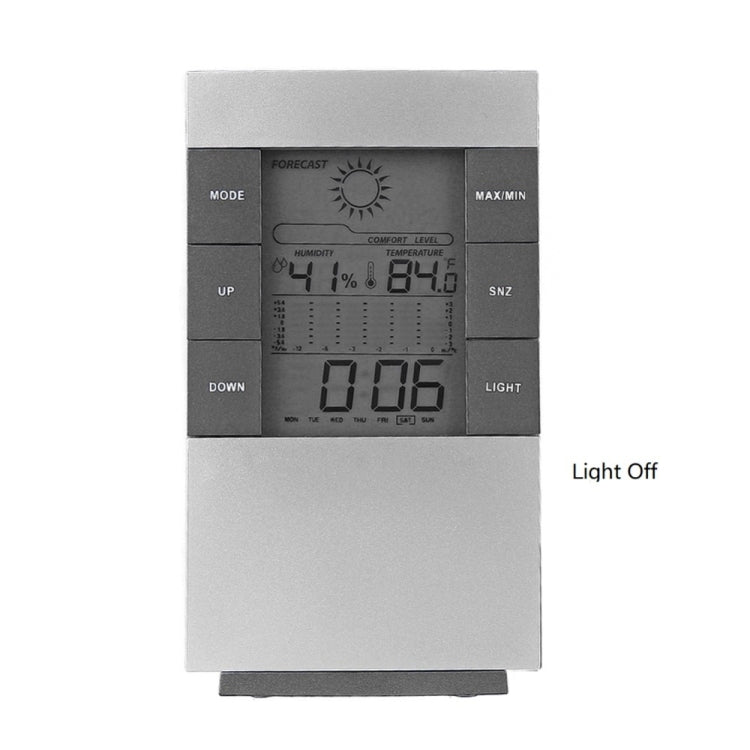 Household Digital LCD Display Hygrometer Thermometer Temperature Humidity Meter Clock Alarm, Humidity Meter