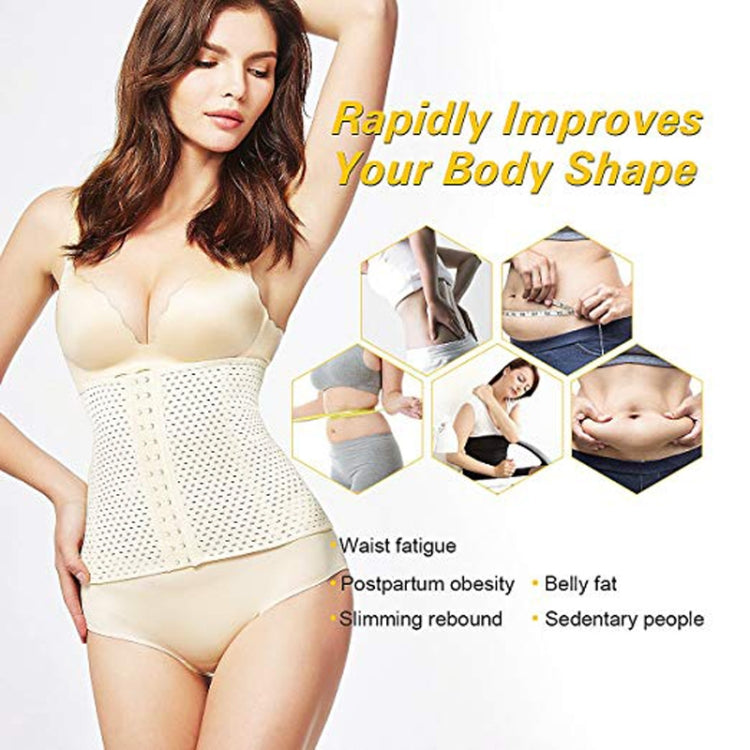 3 PCS 13-Buckle Belly Belt Hollowing Out Strong Waist Shaping Shaping Stomach Girdle Ladies Postpartum Corset Belt, XS, S, M, L, XL, XXL, XXXL, XXXXL