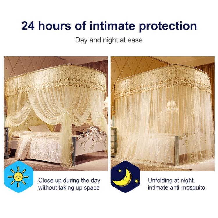 U-shaped Three-door Stainless Steel Tube Floor Mosquito Net, Bold 25mm 1.2x2.0m, Bold 25mm 1.5x2.0m, Bold 25mm 1.8x2.0m, Bold 25mm 1.8x2.2m, Bold 25mm 2.0x2.2m, Super Thick 32mm 1.2x2.0m, Super Thick 32mm 1.5x2.0m, Super Thick 32mm 1.8x2.0m            ...