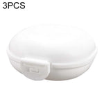 3 PCS Bathroom Dish Plate Case Home Shower Travel Hiking Holder Container Soap Box