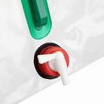 20L Outdoor Camping Folding Bucket Transparent Plastic Folding Water Bag, 20(Grenn）