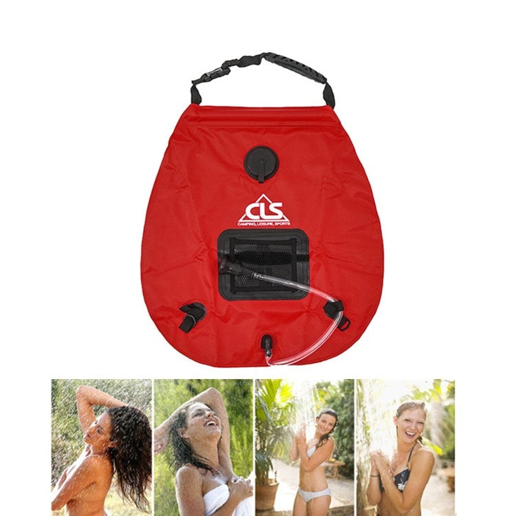 Outdoor Bathing Bag Self-driving Camping Solar Hot Water Bottle 20L Water Storage Bag