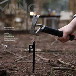 Lightweight Camping Hammer Tent Stake Mallet with Aluminum Alloy Handle & Stainless Steel Head