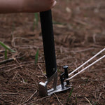 Lightweight Camping Hammer Tent Stake Mallet with Aluminum Alloy Handle & Stainless Steel Head