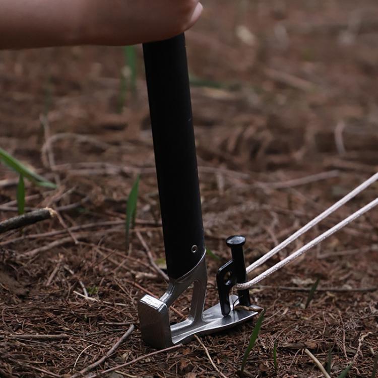 Lightweight Camping Hammer Tent Stake Mallet with Aluminum Alloy Handle & Stainless Steel Head