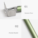 Lightweight Camping Hammer Tent Stake Mallet with Aluminum Alloy Handle & Stainless Steel Head