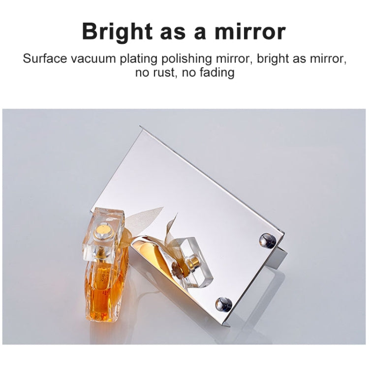 Stainless Steel Glossy Toilet Paper Holder Paper Roll Hanger With Mobile Phone Storage Shelf, Glossy Toilet Paper Holder