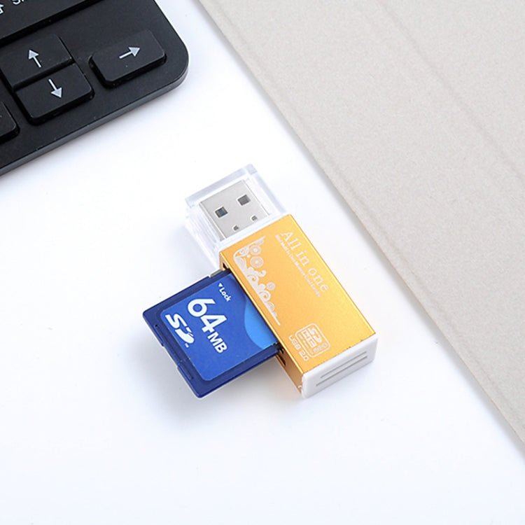 قارئ بطاقات ذاكرة متعدد الوظائف 1 في متعدد لبطاقات Memory Stick Pro Duo وMicro SD وTF وM2 وMMC وSDHC MS