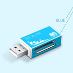 قارئ بطاقات ذاكرة متعدد الوظائف 1 في متعدد لبطاقات Memory Stick Pro Duo وMicro SD وTF وM2 وMMC وSDHC MS