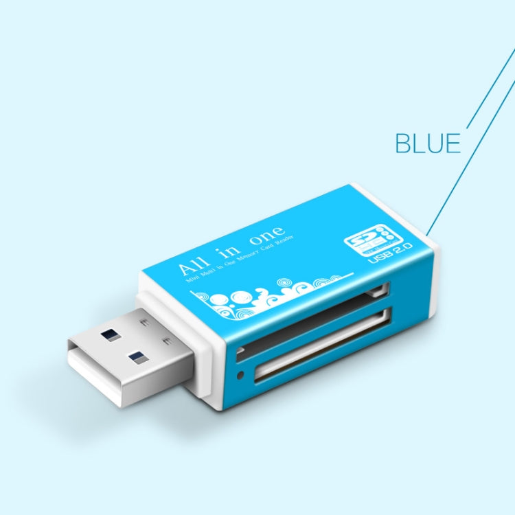 قارئ بطاقات ذاكرة متعدد الوظائف 1 في متعدد لبطاقات Memory Stick Pro Duo وMicro SD وTF وM2 وMMC وSDHC MS