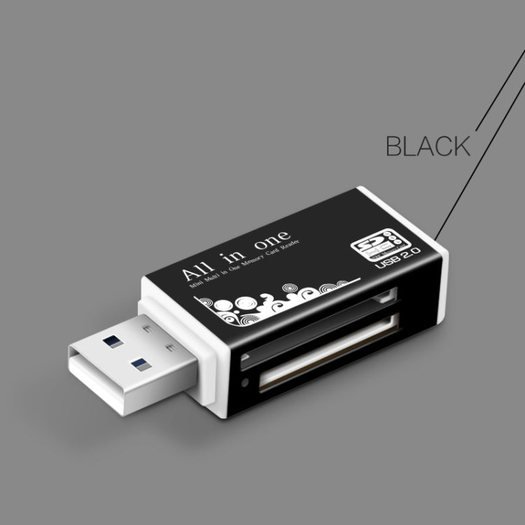 قارئ بطاقات ذاكرة متعدد الوظائف 1 في متعدد لبطاقات Memory Stick Pro Duo وMicro SD وTF وM2 وMMC وSDHC MS