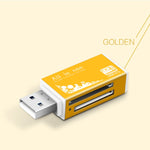 قارئ بطاقات ذاكرة متعدد الوظائف 1 في متعدد لبطاقات Memory Stick Pro Duo وMicro SD وTF وM2 وMMC وSDHC MS