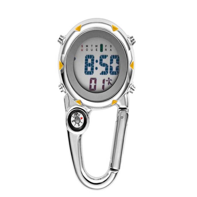 Mountain Climbing Watch Multifunctional Stainless Steel Hook Watch, Stainless Steel Hook Watch(Orange), Stainless Steel Hook Watch(Blue), Stainless Steel Hook Watch(Yellow), Stainless Steel Hook Watch(Red)