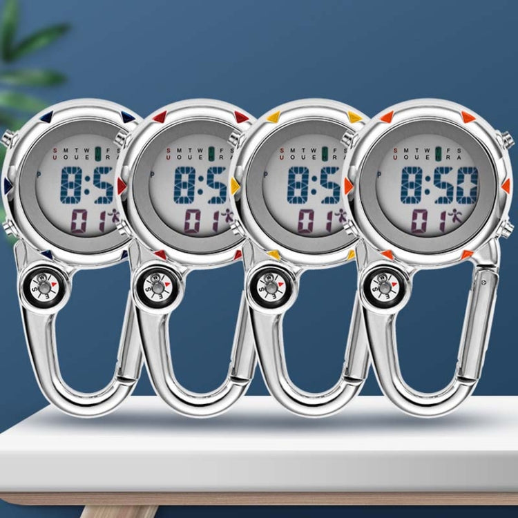 Mountain Climbing Watch Multifunctional Stainless Steel Hook Watch, Stainless Steel Hook Watch(Orange), Stainless Steel Hook Watch(Blue), Stainless Steel Hook Watch(Yellow), Stainless Steel Hook Watch(Red)