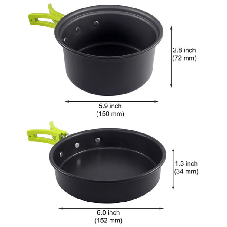 Camping cookware Outdoor cookware set