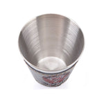 4 in 1 70ml Outdoor Camping Tableware Travel Cups Set Picnic Supplies Stainless Steel Wine Beer Cup Whiskey Mugs PU Leather