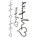 10 PCS Classic Black  Waterproof Temporary Tattoo Sticker