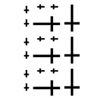 10 PCS Classic Black  Waterproof Temporary Tattoo Sticker