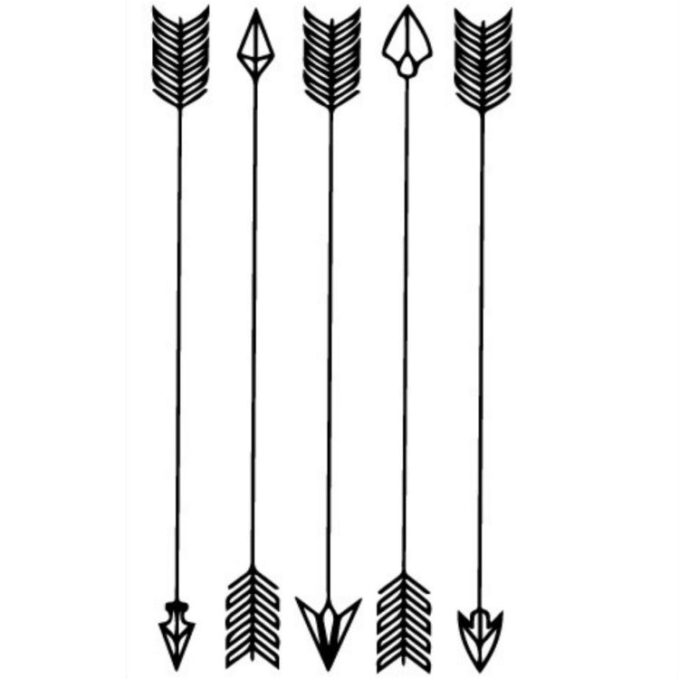 10 PCS Classic Black  Waterproof Temporary Tattoo Sticker