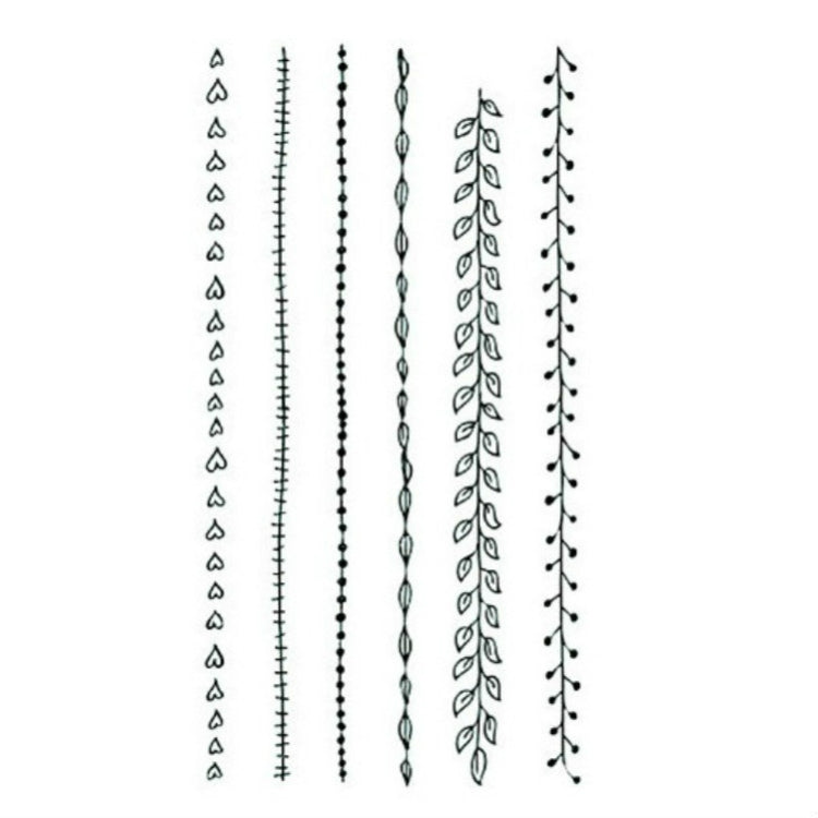 10 PCS Classic Black  Waterproof Temporary Tattoo Sticker