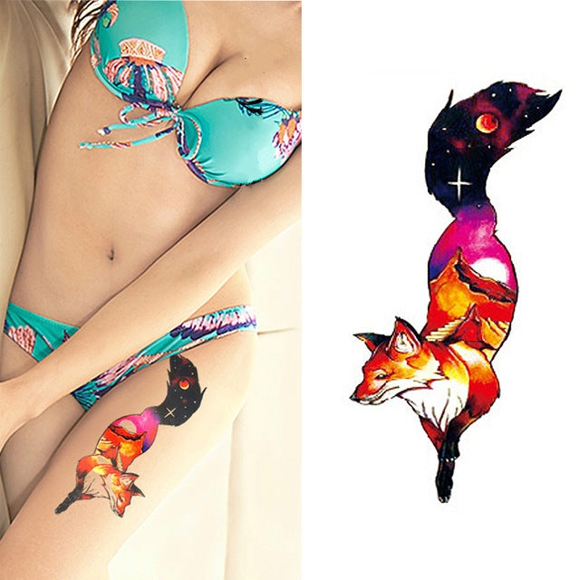 2 PCS Small Full Arm Temporary Waterproof Tattoo Stickers