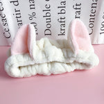 Cute Elastic Cat Ears Headbands Women Girls Makeup Face Washing Headband Hairdo Facial Mask Headwrap Hairband Hair Accessory