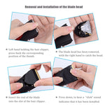 Waterproof Electric Hair Clipper Rechargeable Hair Trimmer Hair Cutting Machine Haircut Beard Trimer, Red, Grey