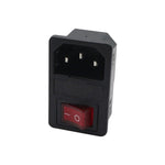 10 PCS AC-01 Three Pins Power Socket with Safety Switch Socket, 10 PCS AC-01