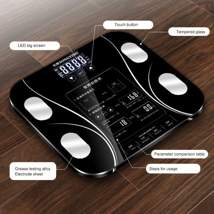 LCD Display Body Electronic Smart Weighing Scales Bathroom Scale Digital Human Weight Scales, Bathroom Scale