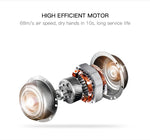 304 Stainless Steel Automatic SensorJet Hand Dryer High Speed Airflow for Home Hotel Airport Hands Drying Machine