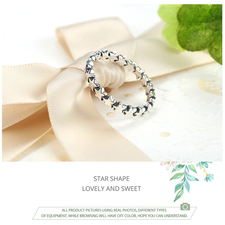Star Shape Women 925 Sterling Silver Jewelry, 6, 7, 8