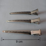 10 PCS Stainless Steel Hair Clips Hair Duckbill Clip Hair Clip Metal Large Single Hole Iron Clip