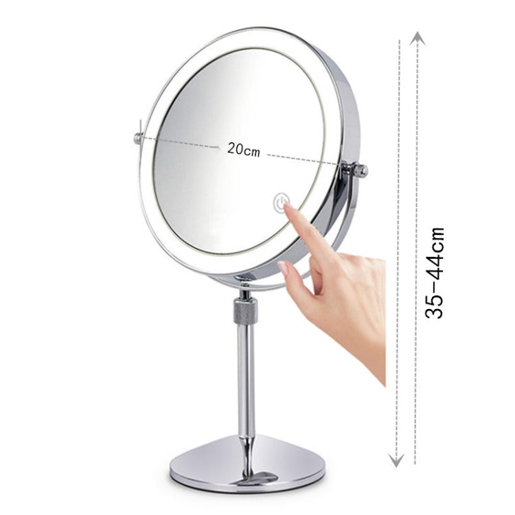 Desktop Double-SidedRound LED Luminous Makeup Mirror Liftable Magnifying Mirror, Plane + 3 Times Magnification(8-inch Rechargeable), Plane + 5 Times Magnification(8-inch Rechargeable), Plane + 7 Times Magnification(8-inch Rechargeable)                 ...