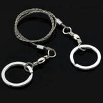 Portable Stainless Steel Wire Outdoor Survival Self Defense Chainsaws Hand Saw Fret Tool, Hand Saw (Silver)