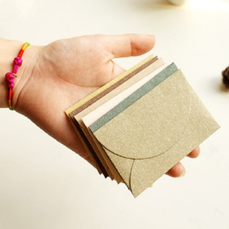 10 PCS Retro Chinese Style Romantic Mini Pearlescent Paper Envelopes Random Color Delivery, Chinese Style Envelopes