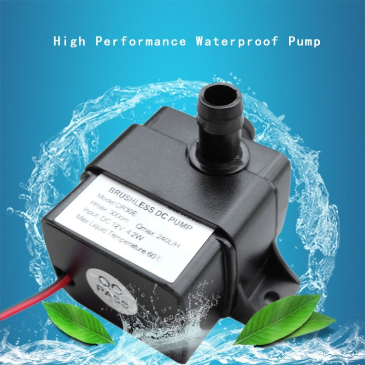 240L/H Ultra-quiet Flow Rate Waterproof Brushless Pump Mini Submersible Water Pump, Mini Submersible Water Pump