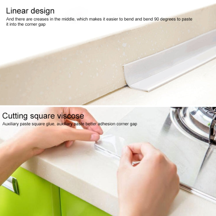 Durable PVC Material Waterproof Mold Proof Adhesive Tape  Kitchen Bathroom Wall Sealing Tape, 3.8cm x 3.2m, 2.2cm x 3.2m