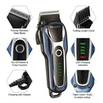 Surker SK-803 High-power LCD Hair Clipper Plug-in Dual-use Electric Clippers