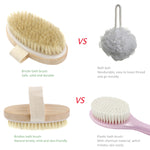 Soft Natural Bristle SPA Brush Without Handle, Soft Natural Bristle