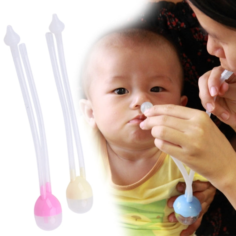 Newborn Baby Safety Nose Cleaner Vacuum Suction Nasal Aspirator Flu Protections Nasal Aspirator Nasal Snot Nose Cleaner Baby, pink, yellow, blue